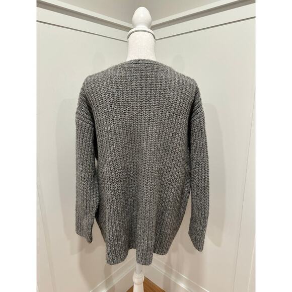 Eileen Fisher Wool Blend Shaker Knit Sweater - Picture 3 of 4
